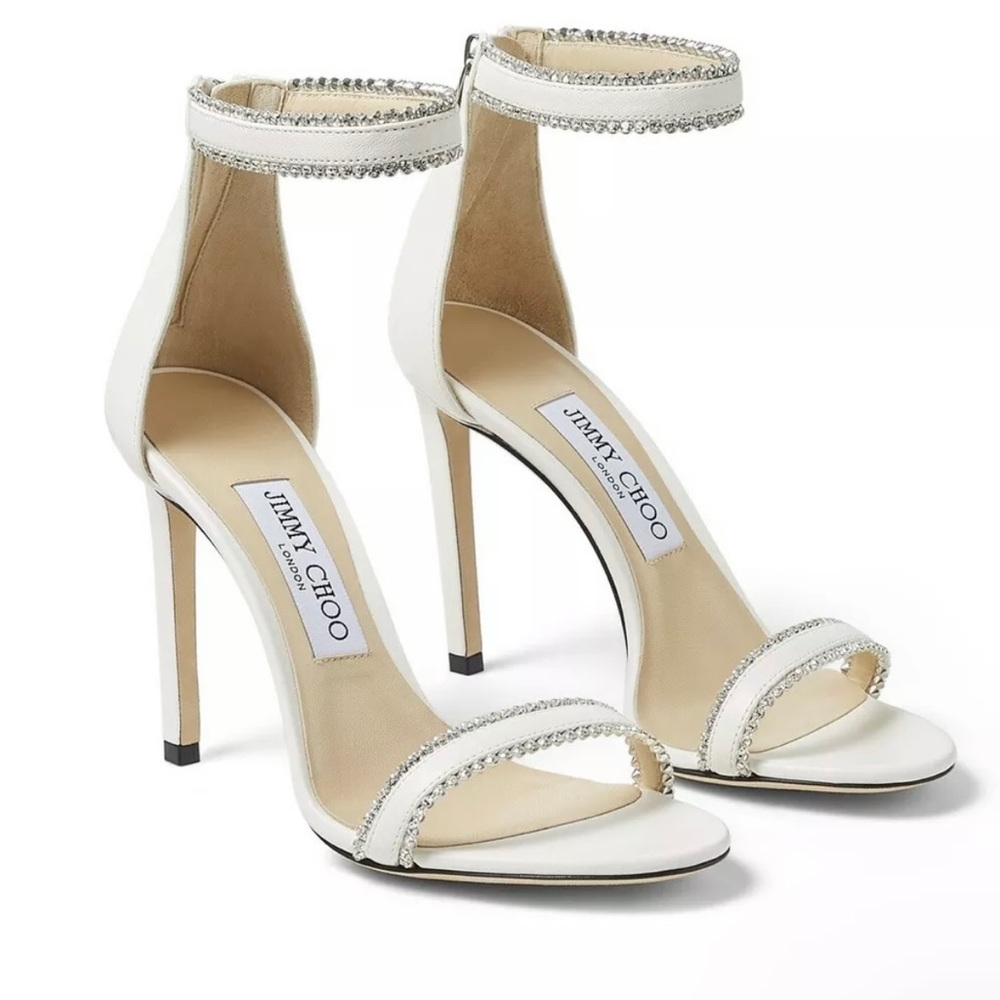Jimmy Choo Dochas 100 Jewel Trim Sandal 36.5